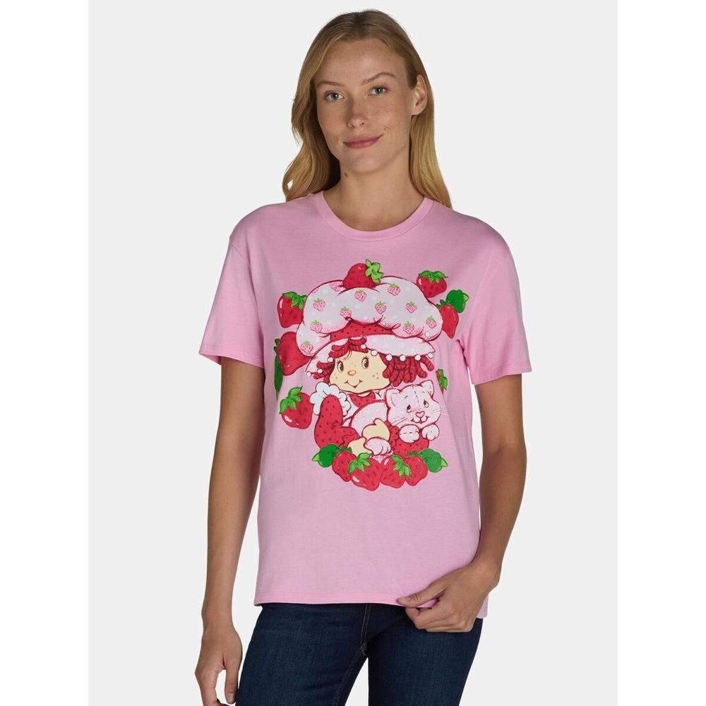 Strawberry Short Cake Graphic Short Sleeve Tee